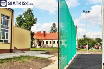 Siatki Lubsko - Zielone siatki ze sznurka na ogrodzeniu boiska orlika dla terenów Lubska